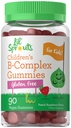 Carlyle Kids B Complex Gummies 124; 90 Počet 124; Peach Raspberry Flavor 124; Non-GMO, gluten Free & Vegan dodatek 124; Lil 'Spraut
