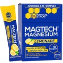 MagTech Magnesium Drink Mix - Sugar Free Lemonade - 3 Formy hořčíku: Magtein L- Threonát, Glycinát & Taurát - 200mg Chelated Magnesium Complex - Podporuje relaxaci a zdraví mozku - 20 Služeb