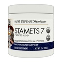 Hostitelské obranné stanice 7 Houba Powder - 7 Druhy Blend - Houbový dodatek pro imunitní podporu s Royal Sun Blazei, Cordyceps, Reishi, Maitake, Lion 's Mane, Chaga & Mesima - 7 oz (133 Služeb) *
