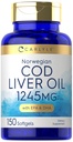 Carlyle Norské Cod Jaterní olej 124; s EPA & DHA PHARMAD124; 1245mg PHARMAD124; 150 Softgels PHARD124; kapalné kapsle 124; Non- GMO & Gluten zdarma dodatek