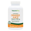 Natures Plus Orange Juice Žvýkací Vitamin C - 500 mg, 90 Tablet - High Potency Imunity & Cévní Zdraví Supplement, Antioxidant - Gentle On Stomach - Vegetariánské, gluten- Free - 90 Služeb