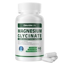 Glycinát hořečnatý 400 MG na podání 100% chelatovaný pro vysokou absorpci, Gentle On Stomach, Non- GMO, 90 Vegetariánských kapslí