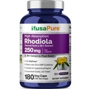 NusaPure Rhoddiola Rosea 7,500mg 180 Veggie Kapsle (Non- GMO, Extract 30: 1, Vegan & gluten- Free) Bioperin
