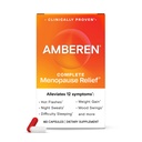 Amberen Menopauza Dodatek pro ženy, 60 Kapsle, Klinicky osvědčené, Pomáhá podporovat Hormon Balance, Pomáhá Relieve 12 Menopauza Příznaky: Hot Flashs, Noční pocení, Mood Swings a více