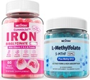 L- methylfolát 15 mg + železný bisglycinát 26 mg plněný gumový