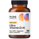 Vitamin D3 K2 Vitamin 5000 IU - VIT D3 K2 dodatek pro absorpci vápníku, sílu kostí, kardiovaskulární a imunitní funkce Podpora, Soy- free, Non- GMO 30 Vegetariánské kapsle