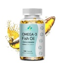 Triple Strength Wild Alaskan Omega-3 2500mg + EPA 1,300mg + DHA 1,200mg, dodatek pro srdce a společné zdraví, 120 Softgels 60 Day Supply