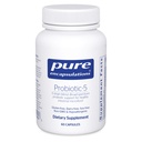 Čisté Enkapsulations Probiotic- 5 PHARMAD124; Mléčné a sójové volné probiotické míchání na podporu imunitního a gastrointestinální zdraví