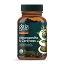 Gaia Herbs Adaptogen Performance Houby & Bylinky - Energetická podpora dodatek k pomoci Sustain Endurance and Stamina * - Obsahuje Cordyceps a Ashwagandha - 60 Organic Vegan Kapsle (30- Day Supply)