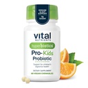 Hyperbiotika Vitální výživa Pro Děti Probiotické 124; Allergen- Free Toddler Probiotika pro děti U124; Cílené imunitní, Gut, a stravitelné zdraví 124; Sugar- Free Orange Flavor 124; 60 Žvýkací tablety