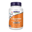 Nyní Potraviny Doplňky, L- Carnitin 500mg, Purest Form, Amino Acid, Fitness Support *, 180 Veg Kapsle