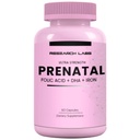 Research Labs Prenatal Vitamíny pro ženy: 6X Biologicky dostupné Metylovaný folát kyselina listová MTHF 5 IMF 124; Podporuje vývoj mozku, zdravý růst