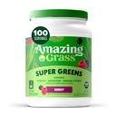 Amazing Grass Green Bend Superfood: Super Green Powder with Spirulina, Chlorella, Beet Root Powder, Digestive Enzymes, Prebiotics & Probiotics, Berry, 100 Servings (Balení květen Vary)