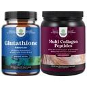 Svazek redukovaného glutathionu dodatek s mléčným thistle - 500 mg na servírování čisté L Glutathione a multi kolagen protein prášek - Keto Hydrolyzované kolagen Peptides vlasové kůže & hřebíky Vitamis
