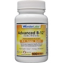 Wonder Laboratories Sublingual Vitamin B12 (1000 mcg), B6 (5mg), Kyselina listová (400 mcg) & Biotin (25mcg) - Vyrobeno s methylkobalaminovým vitaminem B-12 (100 tablet)