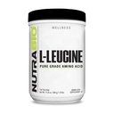 NutraBio 100% čistý L- leucin - Muscle Recovery and Support - Přirozeně fermentované volné formy aminokyseliny - Vegan, Non- GMO, gluten zdarma - (500 gramů)