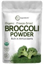 Organická brokolice Powder, 1 libra, Freeze Sured, Obsahuje přírodní DIM (Diindolylmethan), a bohaté na fiber a imunitní vitamín C, Zelené Superfood pro Smoothie & Drinky, Vegan Friendly