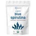 Organic Blue Spirulina Powder (Phycocyanin Extract), 30 Servings - No Fishy Smell, 100% Vegan Protein from Blue- Green Algae, Natural Luminous Food Coloring for Smoothies, Pečení, Nápoje & Vaření