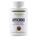 Paradise Byliny Artichod Extract, Podporuje trávicí zdraví, Aktivní celé spektrum, 250mg, Vegan, Non GMO, Gluten Free, 60 Vegetariánské kapsle