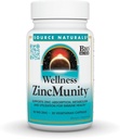 Zdroj Naturals Wellness ZincMunity, Podporuje absorpci zinku, metabolismus a využití pro imunitní zdraví *, 50 mg zinku - 30 vegetariánských kapslí