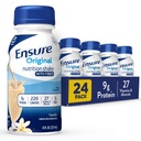 Zajistit Original Vanilla Nutrition Shake with Fiber CLANE124; Small Meal Replacement Shake CLANE124; Ready to Drink CLANE124; 9g Protein, 27 Vitamíny a minerály CLANE124; 8 fl oz - 24 Pack