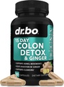 Colon Cleanser Detox pro Váha Flush - 15 den Colon čisticí pilulky se zázvorem - Rychlé přírodní laxativní, zácpa Reliéf, Bowel Hnutí doplňky pro střevní žaludek Bloating Gut Loss Podpora