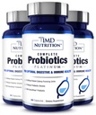 1MD Kompletní Probiotika Platinum 124; Podporuje trávicí zdraví 124; s nurishing Prebiotics, 51 Bilion Live CFU, 11 Strains, Dairy- Free 124; 30 Zeleninové kapsle (3- balení)