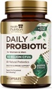 Probiotika 60 miliard CFU + 10 proužek - Denní probiotický Lactobacillus Blend pro imunitní, stravitelnou a gutovou podporu zdraví, Prebiotika a probiotika, plyn a floating pro ženy a muže - 60 Kapsle