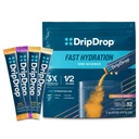 DripDrop Hydration Packets - Tropical Variety Pack - Single Serve Electrolytes Powder Drink Mix - Mango, Açaí, Passion Fruit, Piña Colada - Non- GMO, Gluten Free, Vegan - 32 Sticks