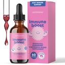 JoySpring Imunitary Drops - Kids Imunitary Support Liquid Supplement (2 fl oz) - Echinacea, Elderberry, Oregon Grape Root, Orange Peel, Vitamíny A, B6, C - Systém přírodní podpory pro děti a dospělé