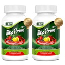 DEVA Tuba Prime Vegan Multivitamin high- potency vitamin a minerální dietní doplněk Antioxidanty, Ovocné a zeleninové směsi, Super Houby, Probiotika, Prebiotika, Semena, Bylinky - 90 Tabs, 2- Pack