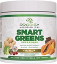 Prodigy Smart Green - Super Green Powder Smoothie & Drink Mix - Probiotika pro stravitelné zdraví & Bloating Relief, proteiny, Veggie, a Ovoce s Chlorella pro Gut zdraví