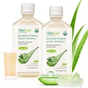AloeCure USDA Organic Aloe Vera Juice Made within 12 hrs of Harvest - Čisté Aloe Juice Natural Digestion Doplněk k podpoře trávení, imunitního systému a vyvážená kyselost žaludku, 2 x 500ml Lahvičky