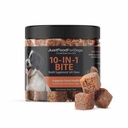 JustFoodForDogs 10- in-1 Multifunkční doplněk Chews for Dogs, Superfood Blend, Glucosamine, Omega33 mastné kyseliny, zdraví kůže, společné zdraví, probiotika, Plant- based, lidský stupeň - 45 Počet