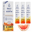 Sůl ze Zero- Sugar Electrolyte - Vyrobeno z růžové himalájské soli - Hydratační prášek Packets 124; Prémiové ingredience 124; Keto & Paleo Friendly French 124; 3 Lepidla, oranžová