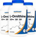 Nutricost L- Ornithin 500mg; 180 tobolek (3 lahvičky)