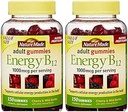 Příroda vyrobená energie B12 Dospělé žvejkačky 1000 mcg na servírování 150 Ct (balení po 2)