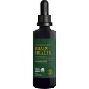 Globální léčebné centrum Brain Health - USDA Organic Brain doplňky pro paměť & Focus - Nootropics Doplněk pro boj s duševní mlhou, Pokročilý focus faktor pro dospělé Extra síla - 2 Fl Oz