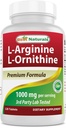 Nejlepší Naturals L- Arginine L- Ornithin - 1000mg per Serving - 120 Tablet - Non- GMO & Gluten Free (120 Počet balení po 1)