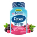 Colace Stool Softener Gummies, Gentle Dependable Constition Relief Magnesium Citrát Gummies, No.1 Doktor Doporučené Stool Softener Brand, Berry Ochucené 60ct