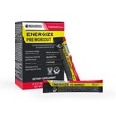 BODI Energize Pre Workout Powder - Beta- Alanin, Quercetin & Low- Dávka kofeinu Formule pro zlepšení energie a zaměření, Zvýšení energie a vytrvalost Dodatek, Ovocný punč, 20 Sticks