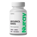Nuray Ubiquinol 100mg Softgels, Aktivní forma CoQ10 pro kardiovaskulární a zubní zdraví, gluten- Free imunitní podpora, Zlepšení zdraví jater, 30 Počet
