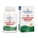 Nordic Naturals Cognition Houba Complex, Neochucené - 60 Kapsle - Mozek, Paměť a Mood Support - Směs Lví hřívy Houba & Bacopa Extract - Non- GMO - Certified Vegan - 30 Služebnictví