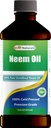 Nejlepší Naturals 100% čistý Neem Oil, 100% studená lisovaná a nerafinovaná - 16 OZ (1 lahvička)