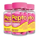 Pepto Bismol Žvýkačky, Rychlé a efektivní trávicí úleva od nausea, Heartburn, Ingestion, Upset Žaludek, Průjem, 72 Celkem (3 balení po 24)