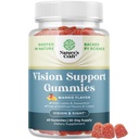 Gumerie na podporu vizí pro dospělé - Lutein a zeaxanthin doplňky pro oční zdraví - Potenciální Lutein oční vitaminy pro modrou světelnou ochranu Sušičku a vizuální ostrost - 60 Počet