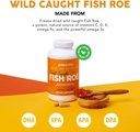 Paleovalley Wild Caught Fish Roe - DHA / EPA, Full Spectrum Omega -3 Fatty Acids - Zánět, Vision, Mood, Imunity Boost - 28 Služeb