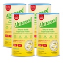 Almazed Vanilla Meal Replacement Shake - Low- Glycemic High Plant Base Protein Powder- Nutritional Weight Health Supplementary - Vanilla Flavor - 17.6 oz (1.1 Pound (4 balení))