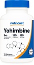Nutricost Yohimbin HCl 5mg, 120 Kapsle - Gluten Free a Non- GMO