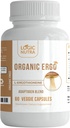 L- Ergothioneine Plus Organic Blend of Cordyceps Mushroom, Lion 's Mane, Reishi, Astragalus, Sibiřský ženšen, Ashwagandha - 60 Caps